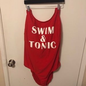 Swim and tonic one piece suit